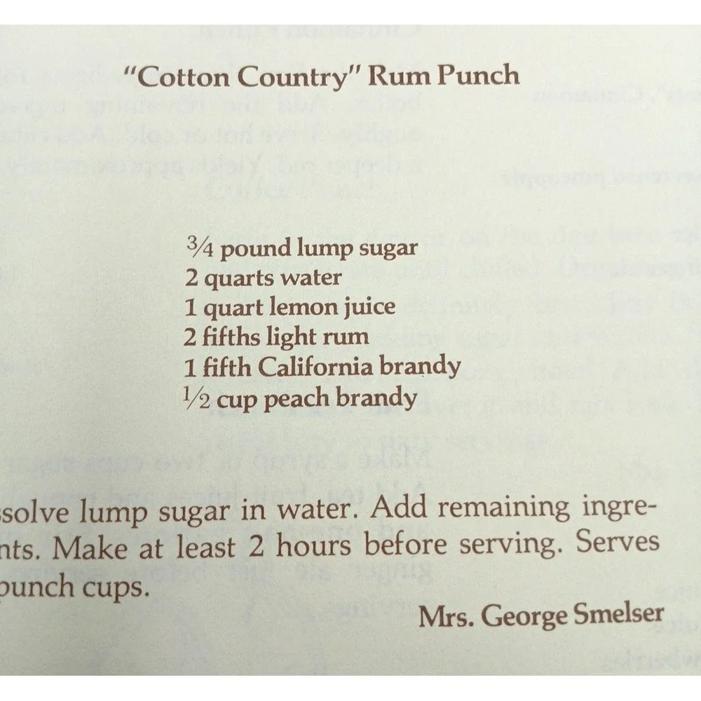 The Cotton Country Collection Cookbook 1976 6th Print  Monroe La  Vintage NOS